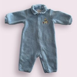 Y2K Fleece Pooh Bear Romper